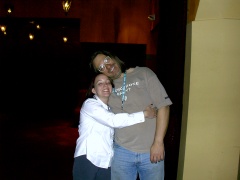 Denny, house audio guy, and Crista, office manager